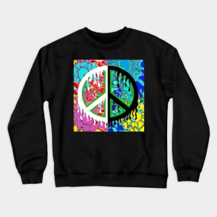 spray peace contrast Crewneck Sweatshirt